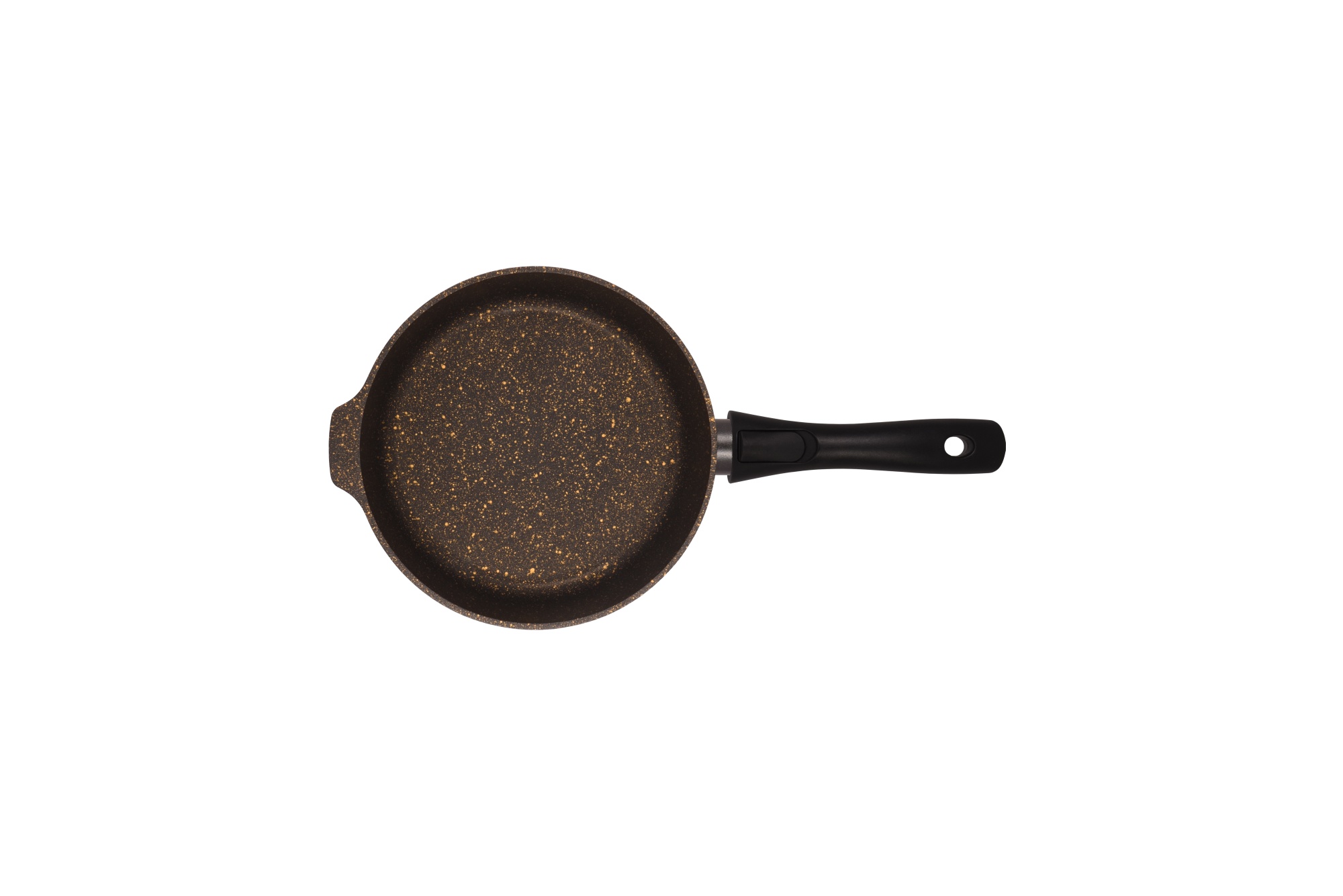 сгчз222а Сковорода глубокая 22 см со съёмной ручкой, со стеклянной крышкой АП линия Грация (черный_золото) 2 